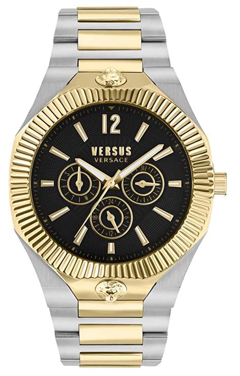 versus versace horloge goud|versace versus men's.